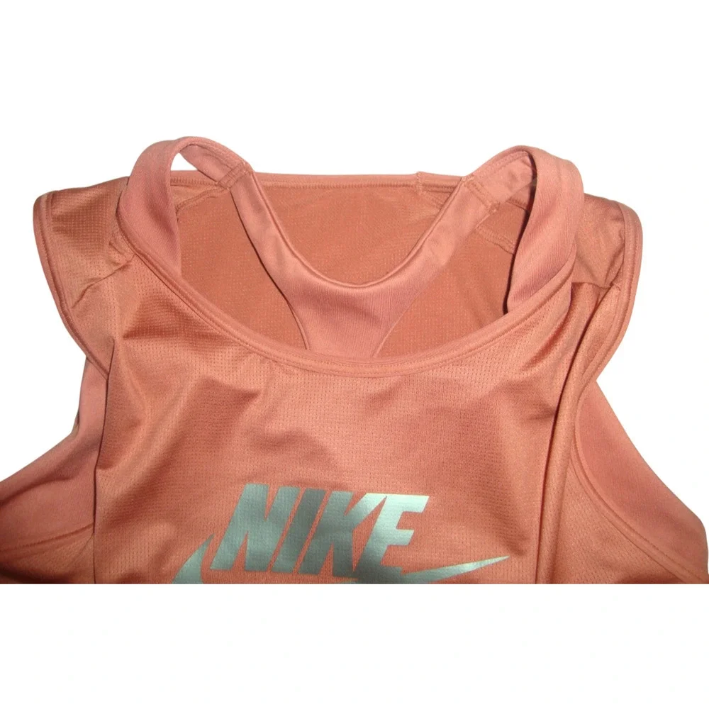 Nike Women's Air Dri-Fit Swoosh Sports Bra DM0643-215 Mineral Brown Size X-Large